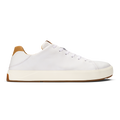 Olukai Bright White Lae'ahi Li 'Ili Men's Waterproof Leather Sneakers 10455-WBWB