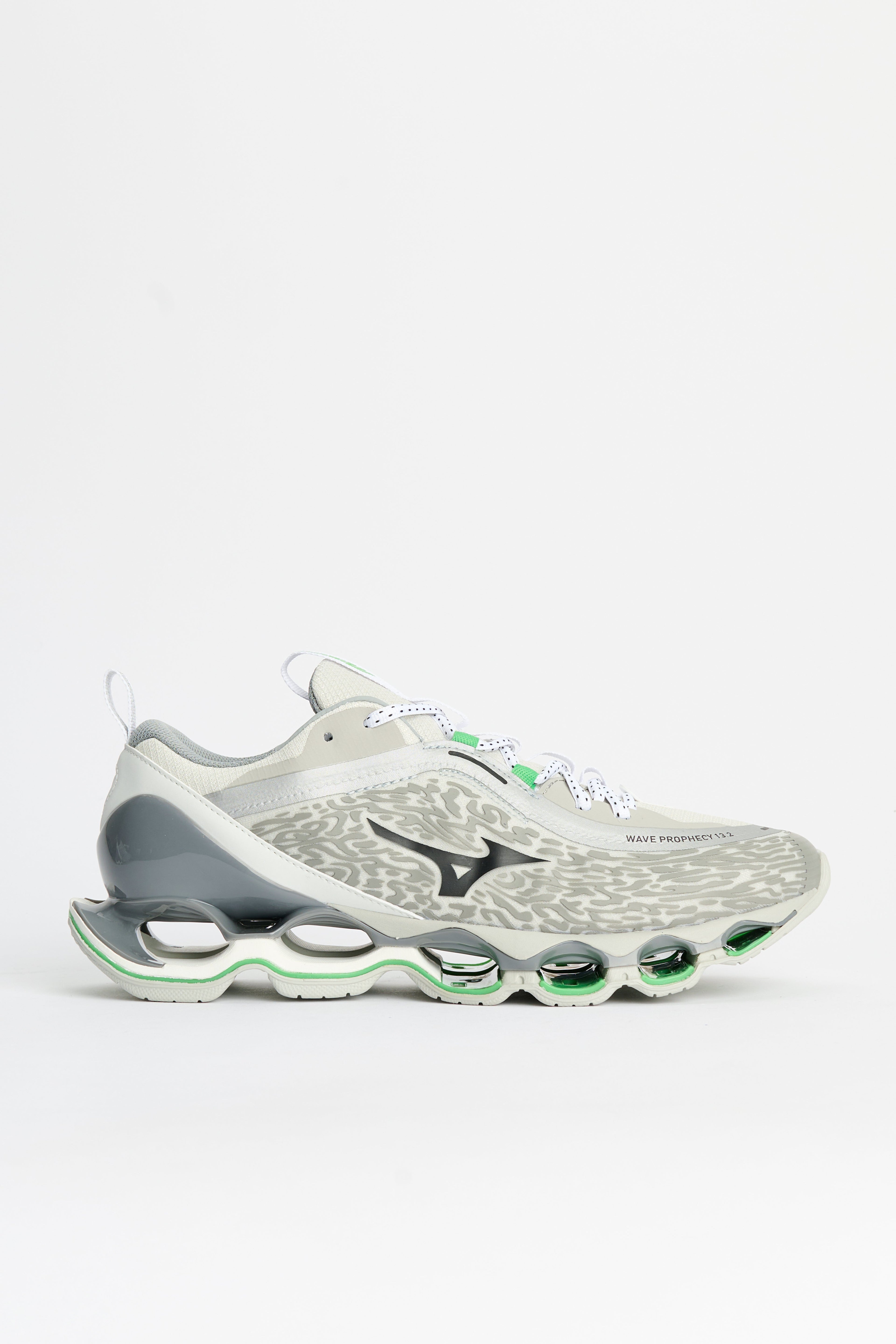 Mizuno Wave Prophecy 13.2 Harbor Mist / Black / Vibrant Green