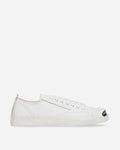 Men's Toe Logo Leather Sneakers White
